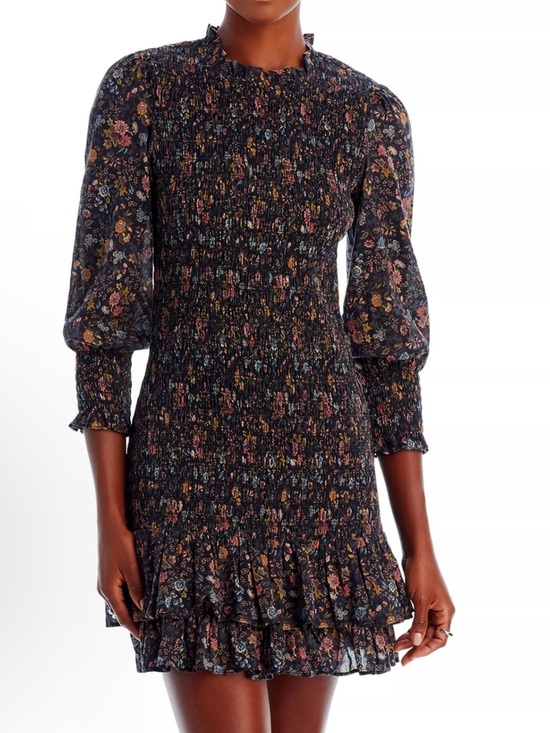 Veronica Beard Dresses & Skirts - Veronica Beard Womens Farha Floral Mini Sheath Dress Black NWT